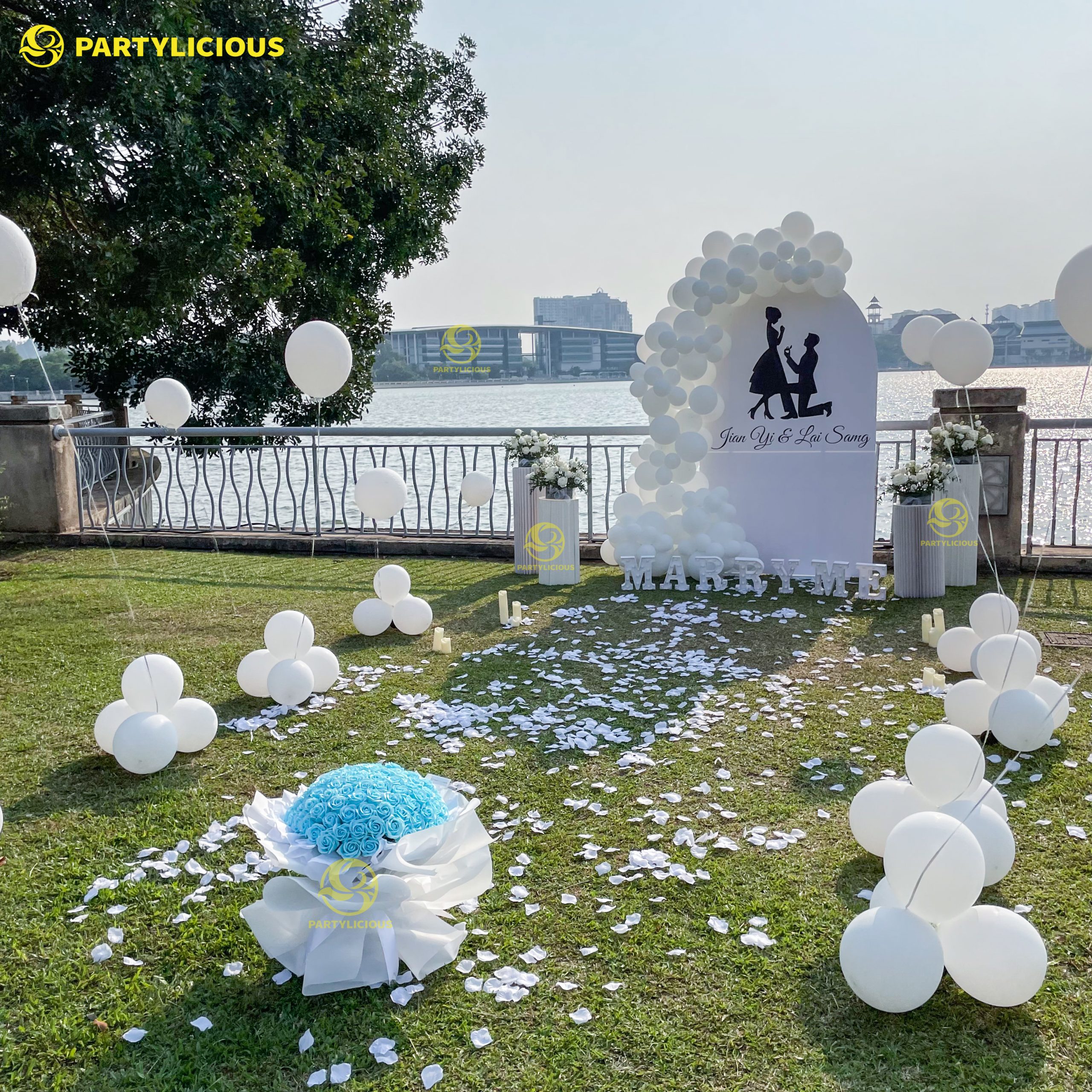 Anjoe Foamboard Backdrop Package balloons