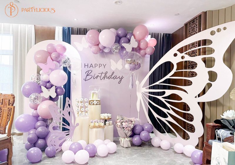 Butterfly Themed Birthday Decoration Package